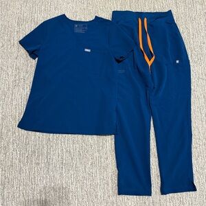 Figs Scrubs Set Deep Reef Color